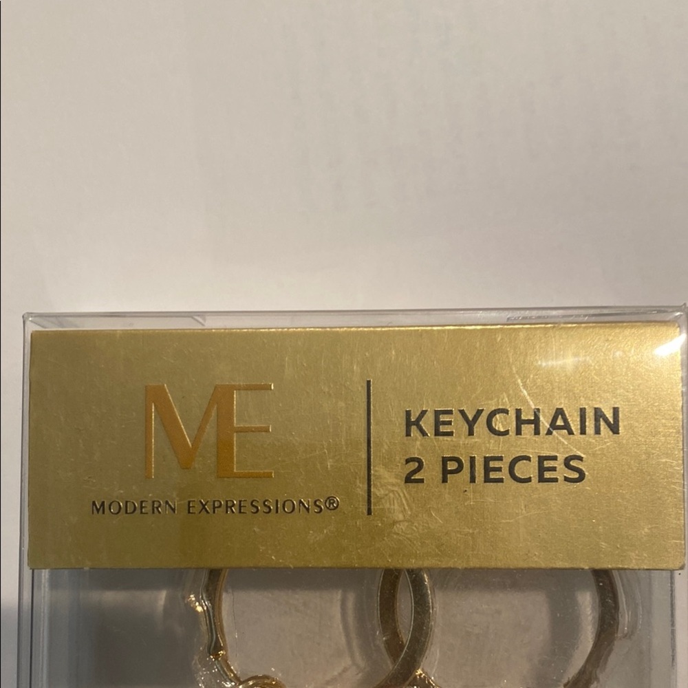 Modern Expressions Gold CAT Keychain Set - Picture 2 of 5